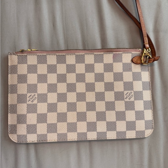 Louis Vuitton Damier Azur Canvas Neverfull Pochette - Picture 2 of 7